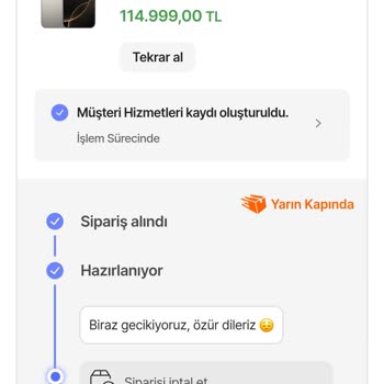 Kargoya Verilmeyen Sipariş Sorunu
