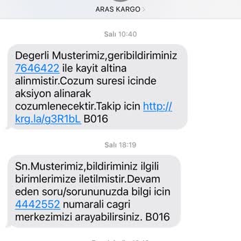 Aras Kargo Serinkuyu Şubesi'nde Kayıp Ve Yanlış Teslimat Sorunları