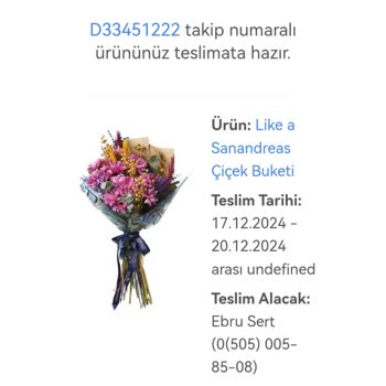 Siparişim Solmuş Çiçeklerle Teslim Edildi