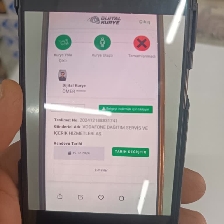 Vodafone Numara Taşıma Sürecinde Kurye Sorunu