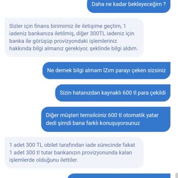 Obilet'ten Hatalı Çekim Ve İade Sorunu
