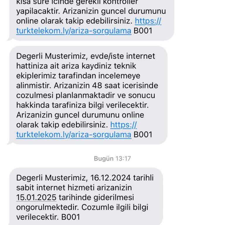 İnternet Arızasına 1 Ay Bekleme Süresi