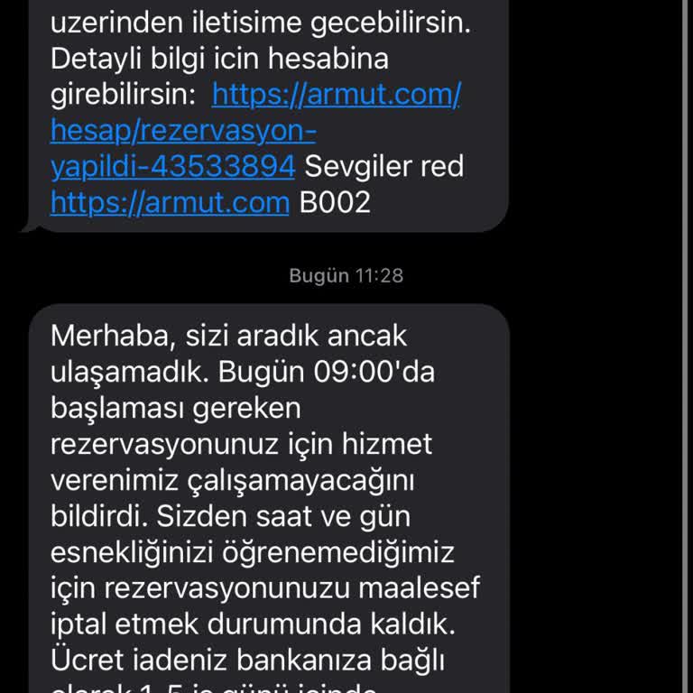 Son Dakika İptali İle Mağduriyet Yaşadım
