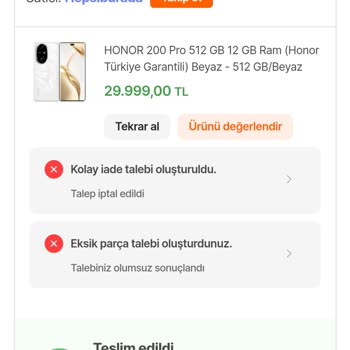 Eksik Aksesuar Ve İlgisiz Müşteri Hizmeti