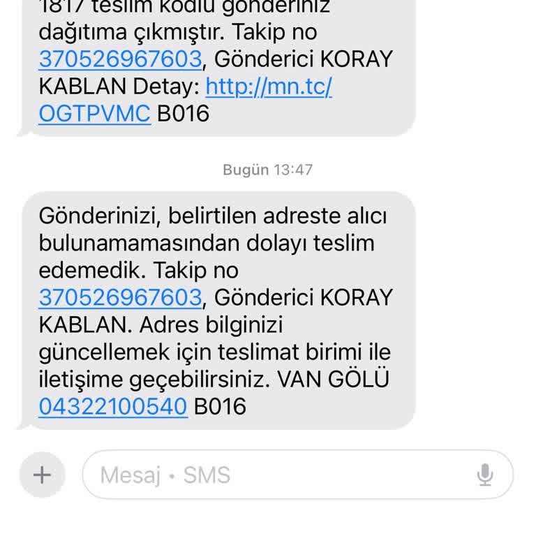 MNG Kargo Vangölü Şube Şikayeti