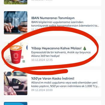 Allianz'ın Ücretsiz Kahve Kampanyasında Kod Sorunu
