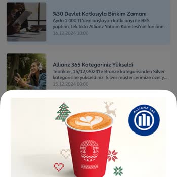 Allianz'ın Ücretsiz Kahve Kampanyasında Kod Sorunu