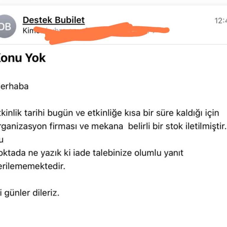 Sağlık Sorunu Nedeniyle Bilet İadesi Talebi Reddedildi