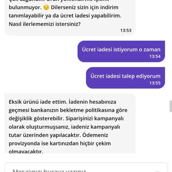 Eksik Ürün Ve Yanıltıcı İade Politikası