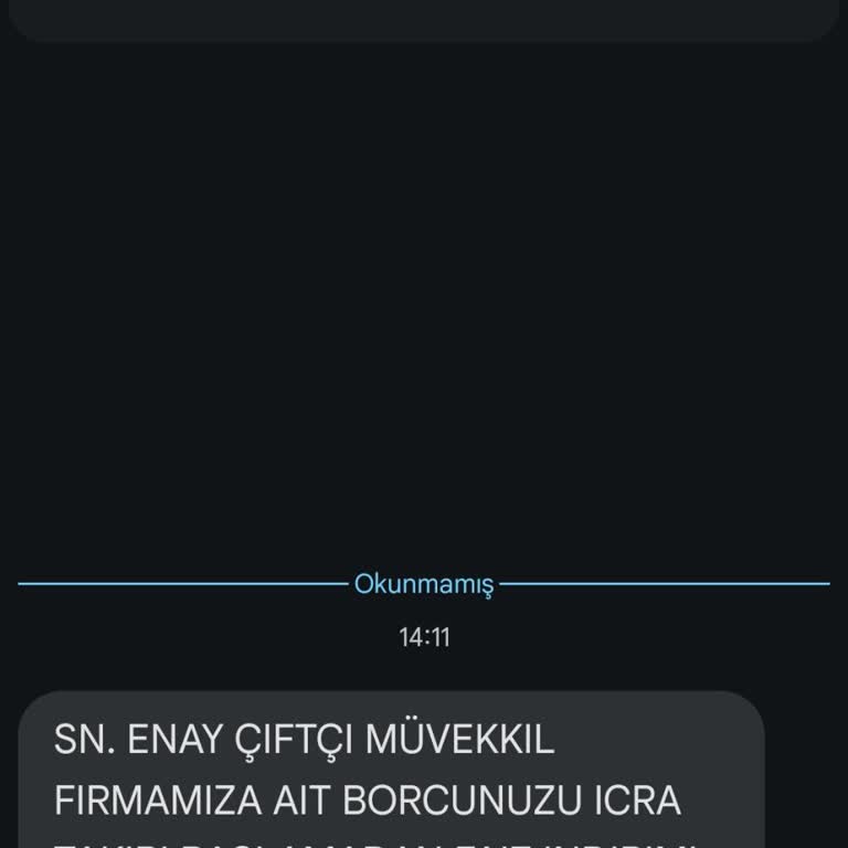 Yanıltıcı Mesajla Borç Talebi