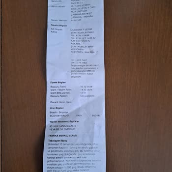 Bosch Süpürge Ve Müşteri Hizmetleri Hayal Kırıklığı