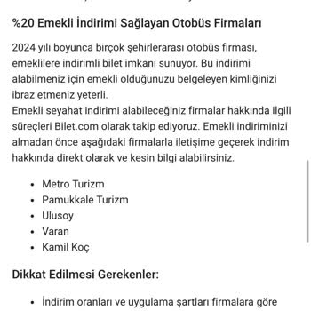 65 Yaş Üstü İndirim Hakkı İhlali