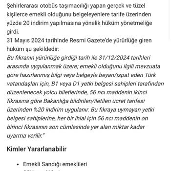 65 Yaş Üstü İndirim Hakkı İhlali
