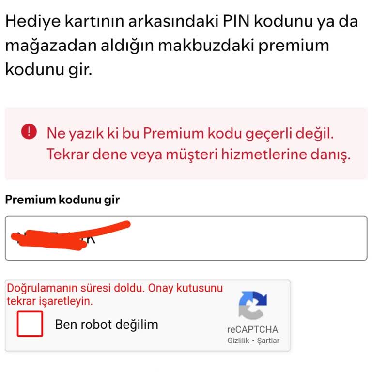 Yemeksepeti Spotify Premium Üyelik Kodu Sorunu