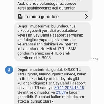 Vodafone'un Yurt Dışı Servis Ücreti Mağduriyeti