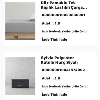 Yanlış Ürün Ve İade Sorunu