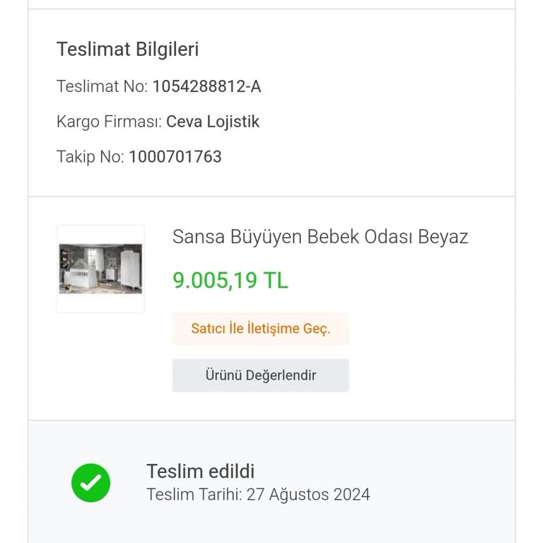 Koçtaş'tan Aldığım Beşik Sorunlarıyla Baş Başa Bıraktı