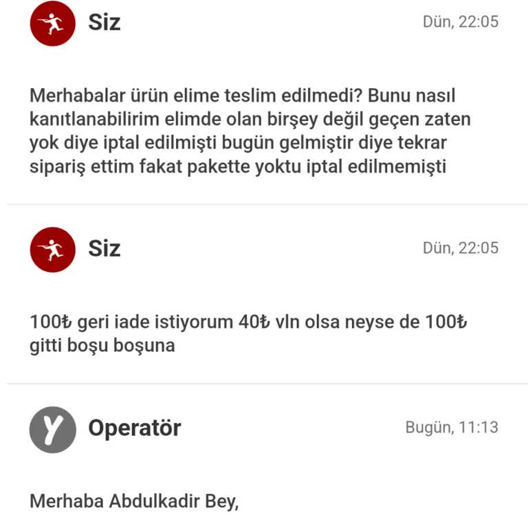 Yemeksepeti'nde İade Ve Ürün Eksikliği Sorunları