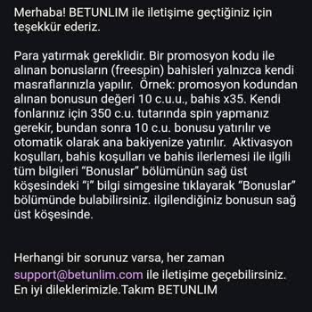 Betunlim'de Kazanç İptali Ve Yetersiz Müşteri Hizmetleri