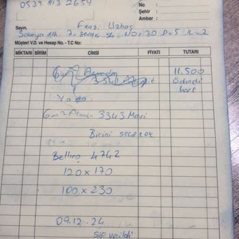 Turkuaz Halı (Bursa) Yanlış Ürün Gönderdi