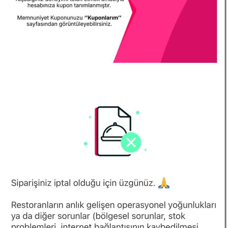 Yemeksepeti Ve Restoran Arasında Mağduriyet