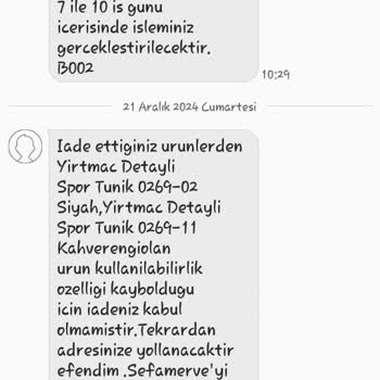 İade Edilmeyen Ürünler Ve Anlaşılmaz Gerekçeler