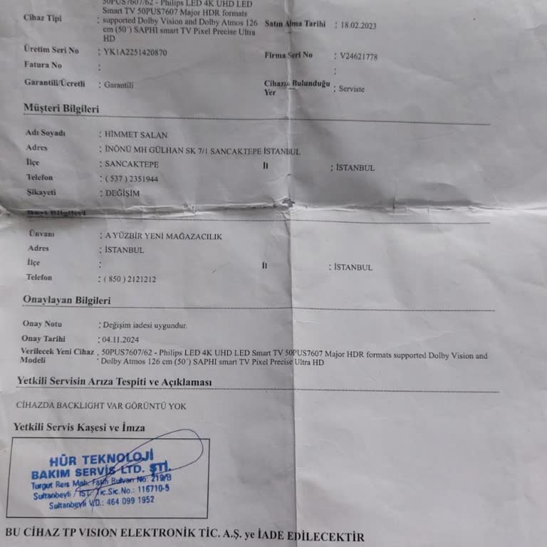 Philips Televizyon Değişim Sorunu