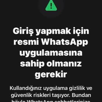 WhatsApp Giriş Sorunu
