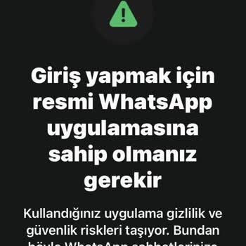 WhatsApp Giriş Sorunu