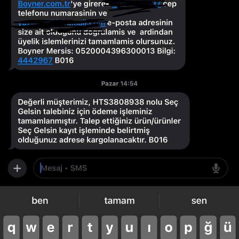 Boyner Gaziantep Mağazasından Teslimat Sorunu