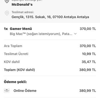 Sipariş Ulaşmadı, Para İadesi Yapılmadı