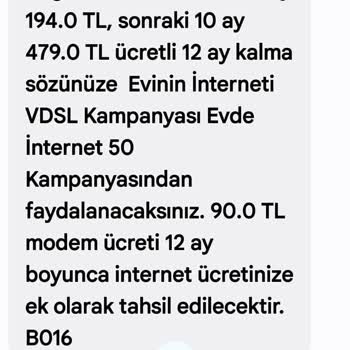 Vodafone Net Fatura Yanlışlığı Ve Yanıltıcı Bilgilendirme