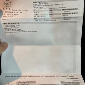 Opel Crossland Paspas Kalitesi Ve Garanti Talebi