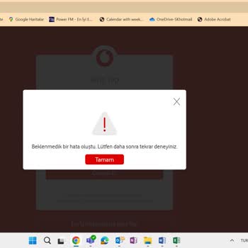 Vodafone Web Sitesi Ve OneNumber Servis Sorunları
