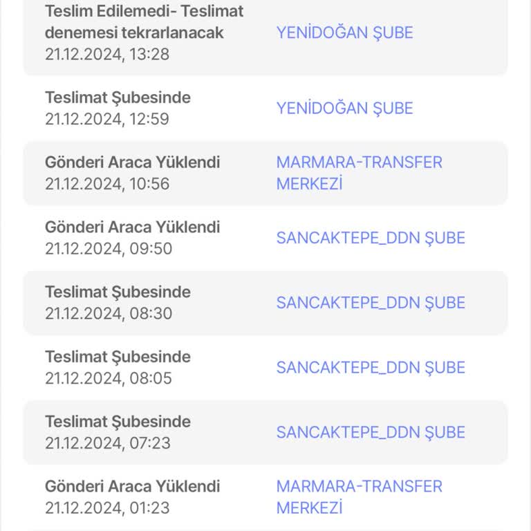 Yurtiçi Kargo Paketi Dağıtıma Çıkarıp Sonra Tekrar Dağıtıma Çıkartmak Teslimat Şubesine Çekti