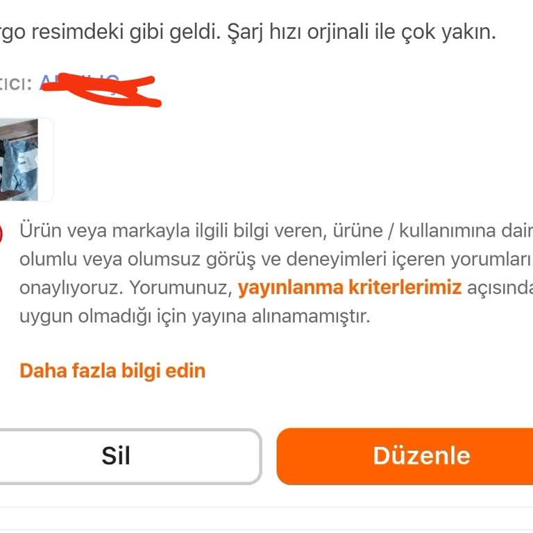 Eksik Paketleme Ve Onaylanmayan Yorumlar