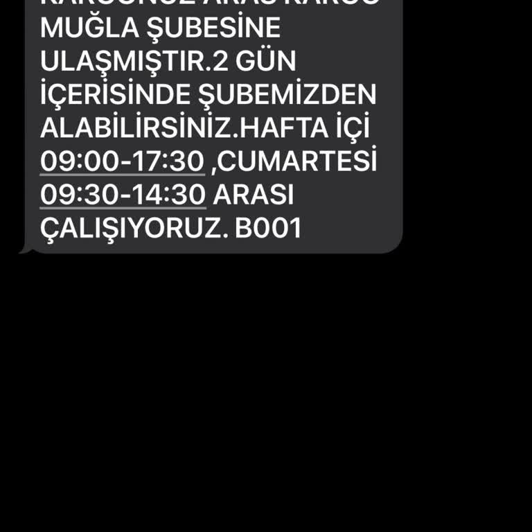 Aras Kargo Muğla Şubesi'nin Sürekli Teslimat Sorunu