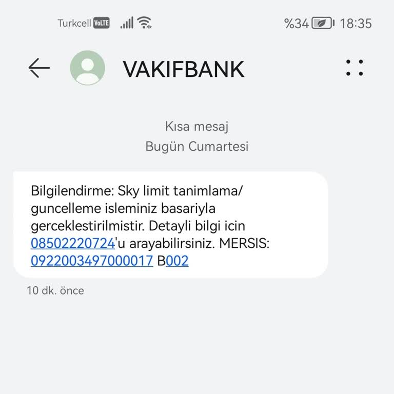 VakıfBank'tan Bilgim Dışında Yapılan İşlem Hakkında Uyarı