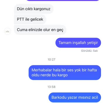 Sipariş Sonrası Sessizlik