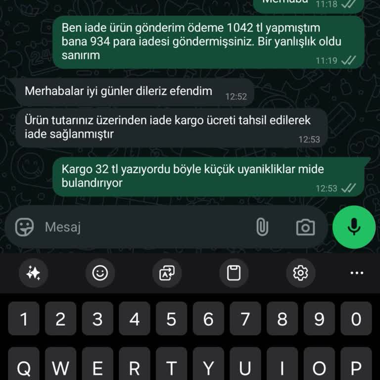 İade Sürecinde Eksik Geri Ödeme Ve Kargo Ücreti Sorunu