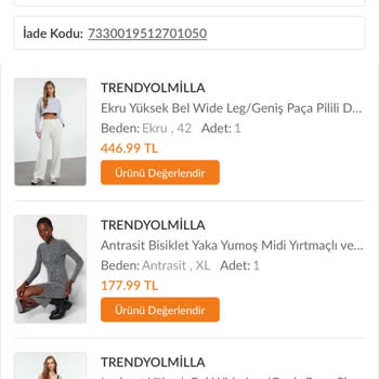 Trendyolmilla İade Sürecinde Yaşanan Sorun Ve Mağduriyet