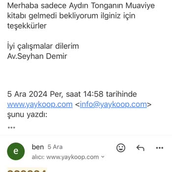 Eksik Kitap Teslimatı Ve Yanıtsız İletişim Sorunu