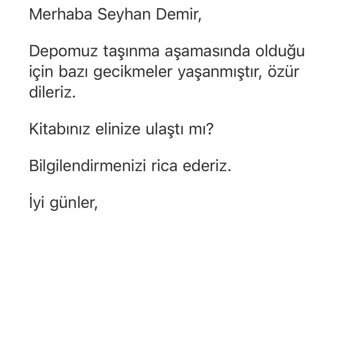 Eksik Kitap Teslimatı Ve Yanıtsız İletişim Sorunu