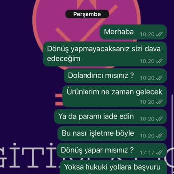 Sipariş Verdim, Ürünler Ve İletişim Kayboldu