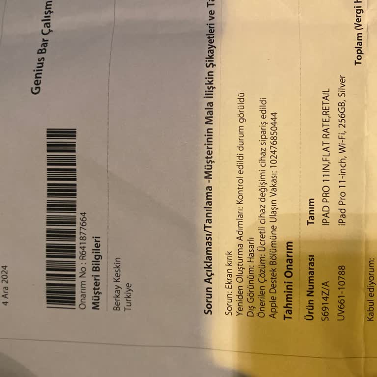 Apple Teknik Servis İlgisizliği Ve Uzun Bekleme Süresi