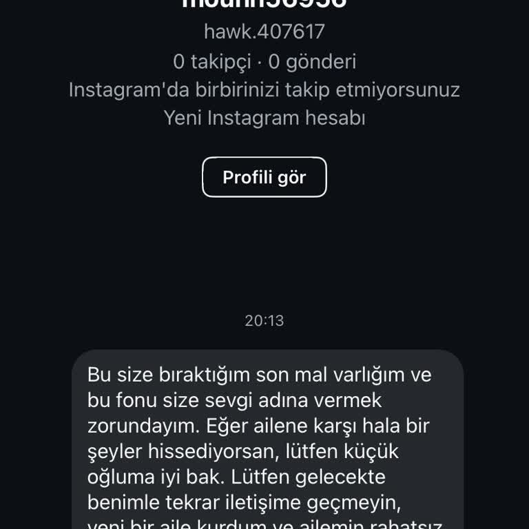 Instagram Hesabım Üzerinden Yapılan Sahte Mesajlaşma Ve Bilgi Kullanımı