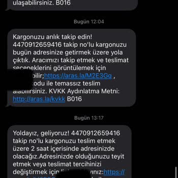 Aras Kargo Teslimat Sorunu Ve Yanıltıcı Bilgilendirme