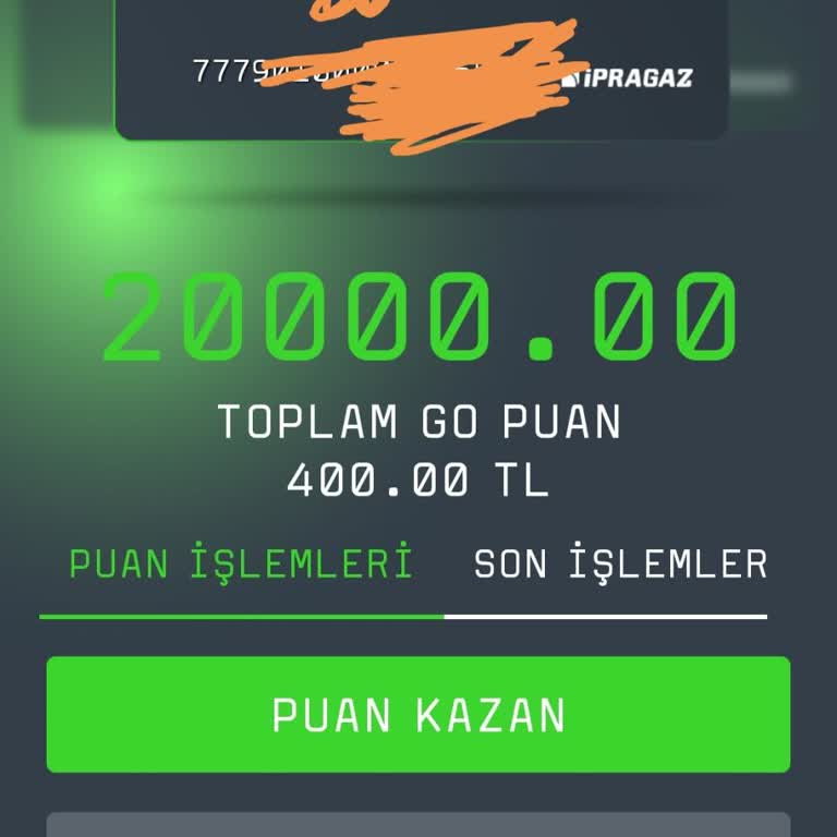 LPG Hediye Puanı Kullanılamıyor