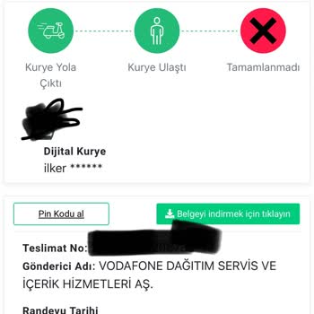 Vodafone Hat Geçişinde Kurye Ve Müşteri Hizmetleri Sorunu