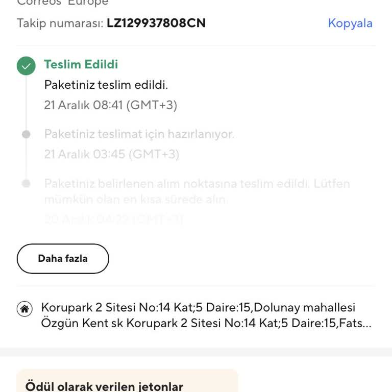 Yanlış Adrese Teslimat Sorunu